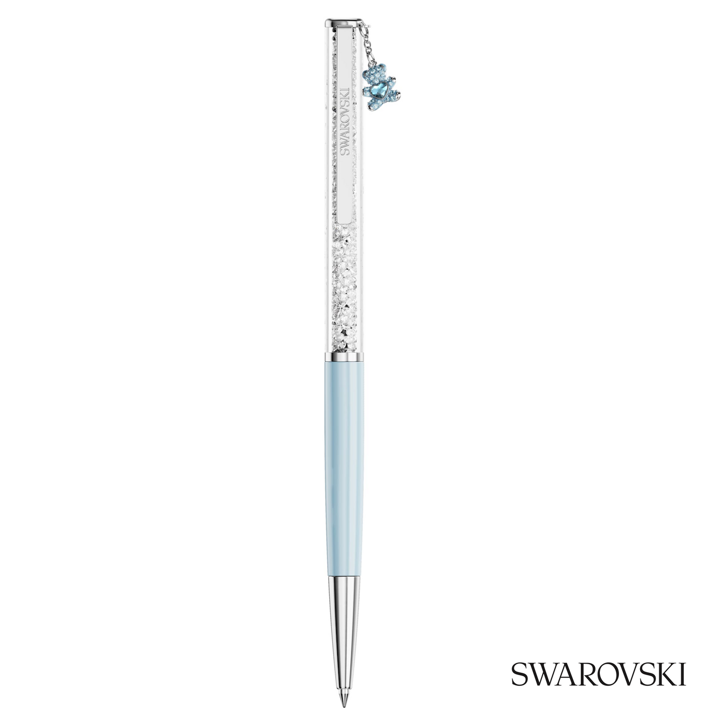 Swarovski Crystalline Ballpoint Pen, Teddy, Crystals / Chrome Plated / Lacquered