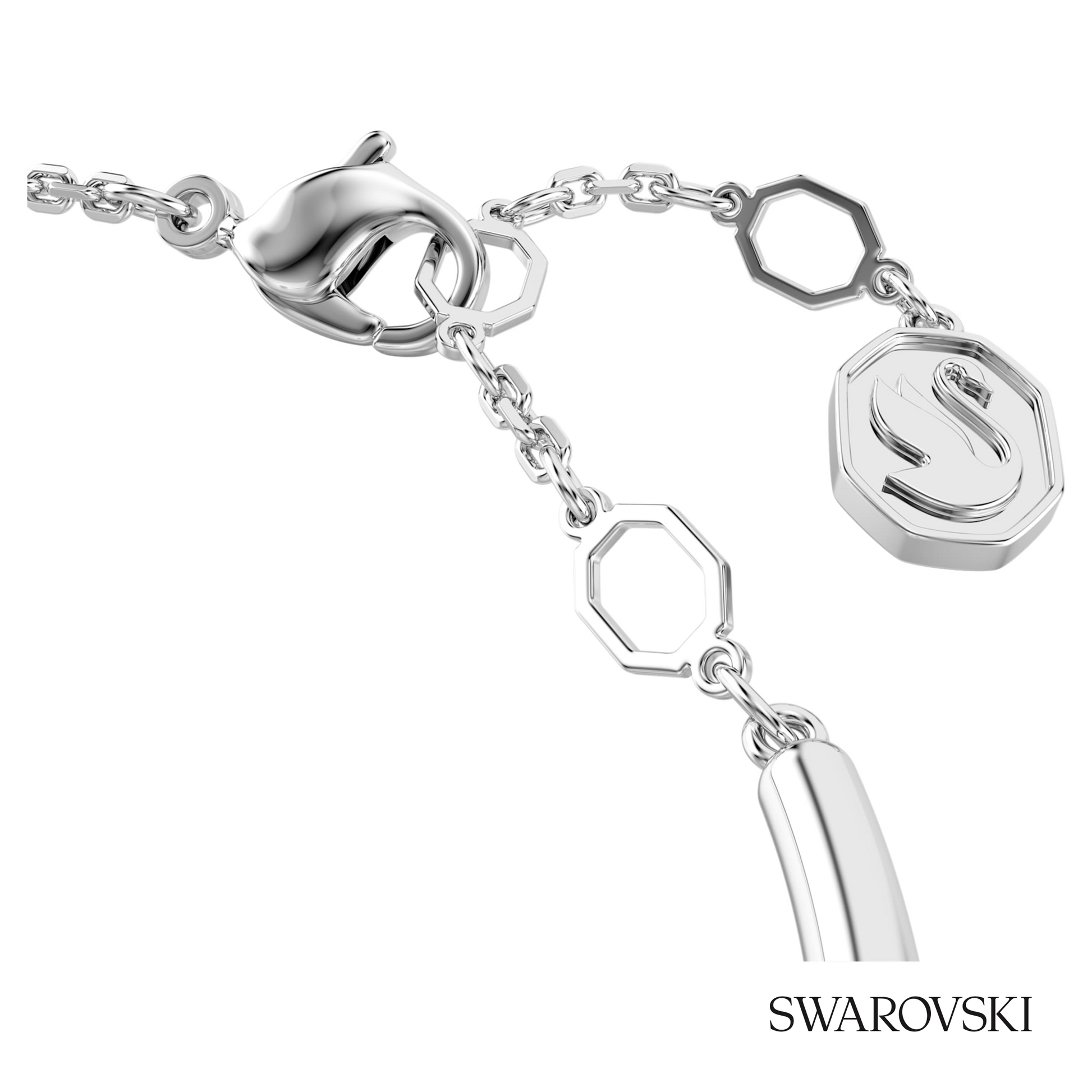 Swarovski Dextera bangle, Round cut, White, Rhodium plated – item 5733399 image 3
