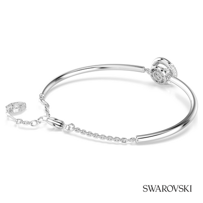 Swarovski Dextera bangle, Round cut, White, Rhodium plated – item 5733399 image 4