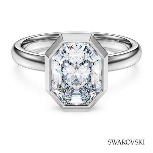Octagon bezel ring, Lab-grown diamonds 2.0 ct tw, Octagon shape, 14K white gold – item 5733501