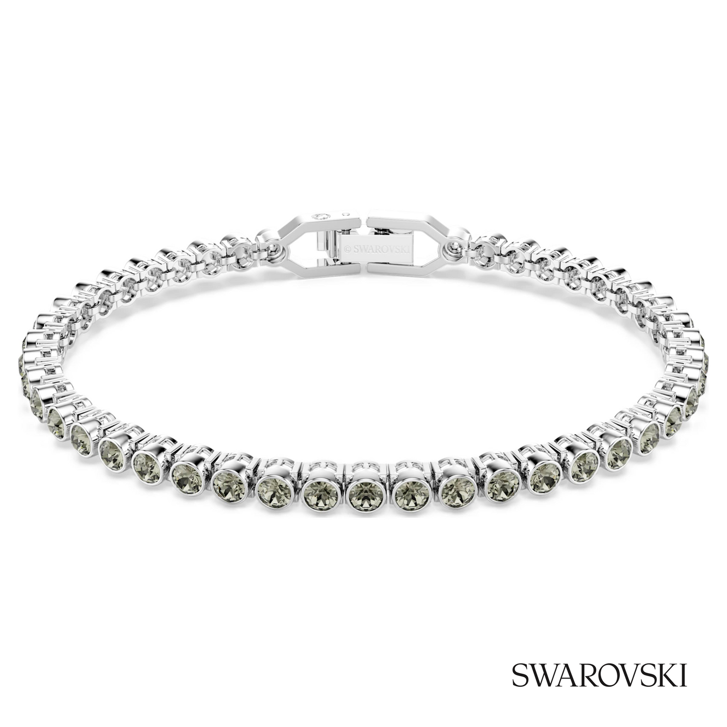 Swarovski Imber Emily Tennis bracelet, Round cut, Black – item 5734238