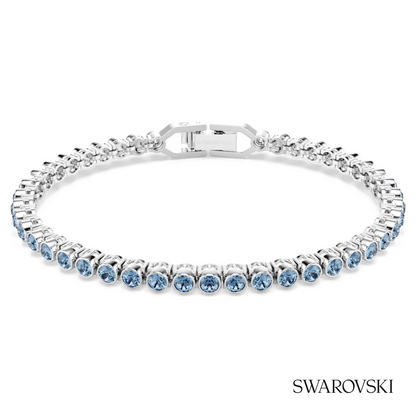 Swarovski Imber Emily Tennis bracelet, Round cut, Blue – item 5734239 image 5