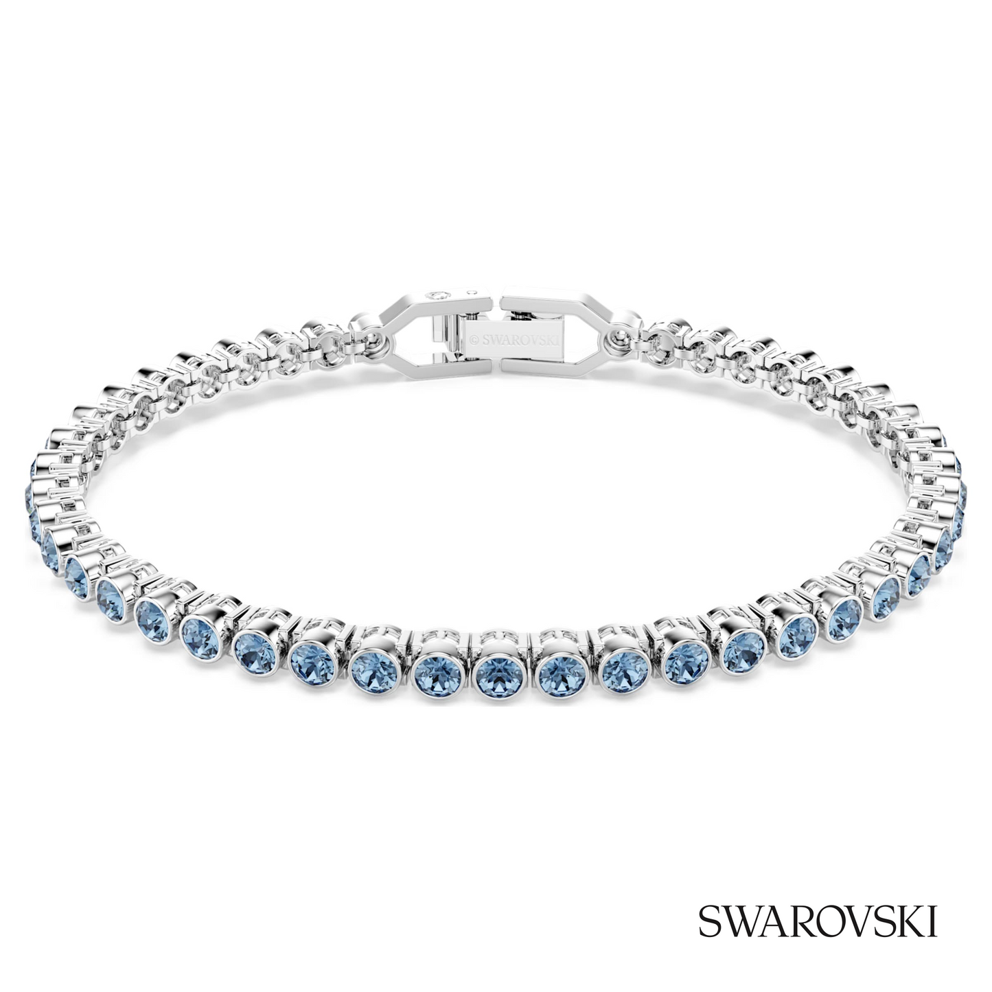 Swarovski Imber Emily Tennis bracelet, Round cut, Blue – item 5734239