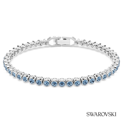 Swarovski Imber Emily Tennis bracelet, Round cut, Blue – item 5734239