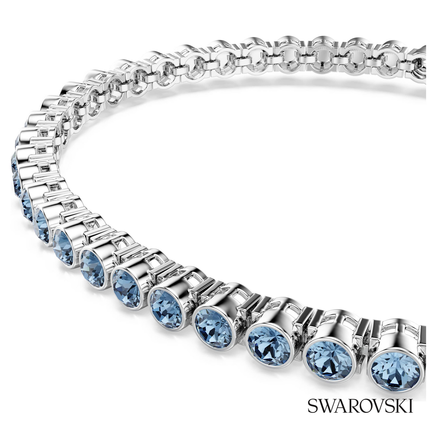 Swarovski Imber Emily Tennis bracelet, Round cut, Blue – item 5734239 image 2