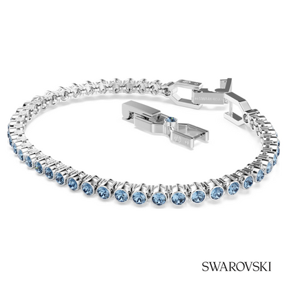 Swarovski Imber Emily Tennis bracelet, Round cut, Blue – item 5734239 image 4