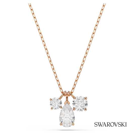 Mesmera pendant, Mixed cuts, White, 18K rose gold finish – item 5734245