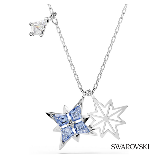 Swarovski Symbolica pendant, Star, Blue, Rhodium plated – item 5734252