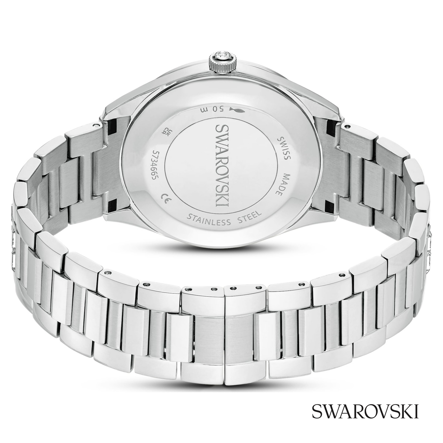 Matrix date watch, Swiss Made, Metal bracelet