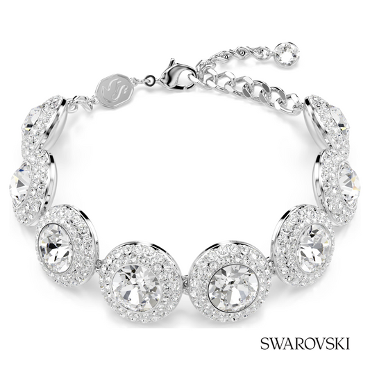 Una Angelic bracelet, White, Rhodium plated – item 5735343