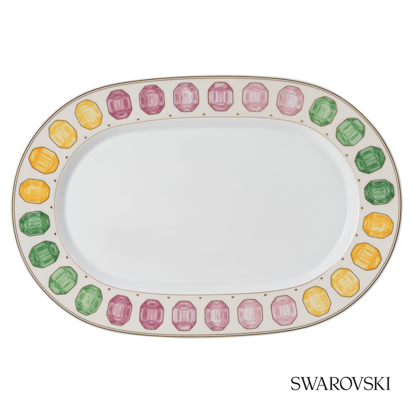 Swarovski Idyllia platter, Crystal print motif – item 5735521