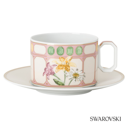 Swarovski Idyllia teacup with saucer, Crystal – item 5735524