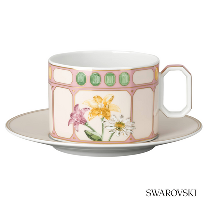 Swarovski Idyllia combi cup with saucer, Crystal – item 5735525