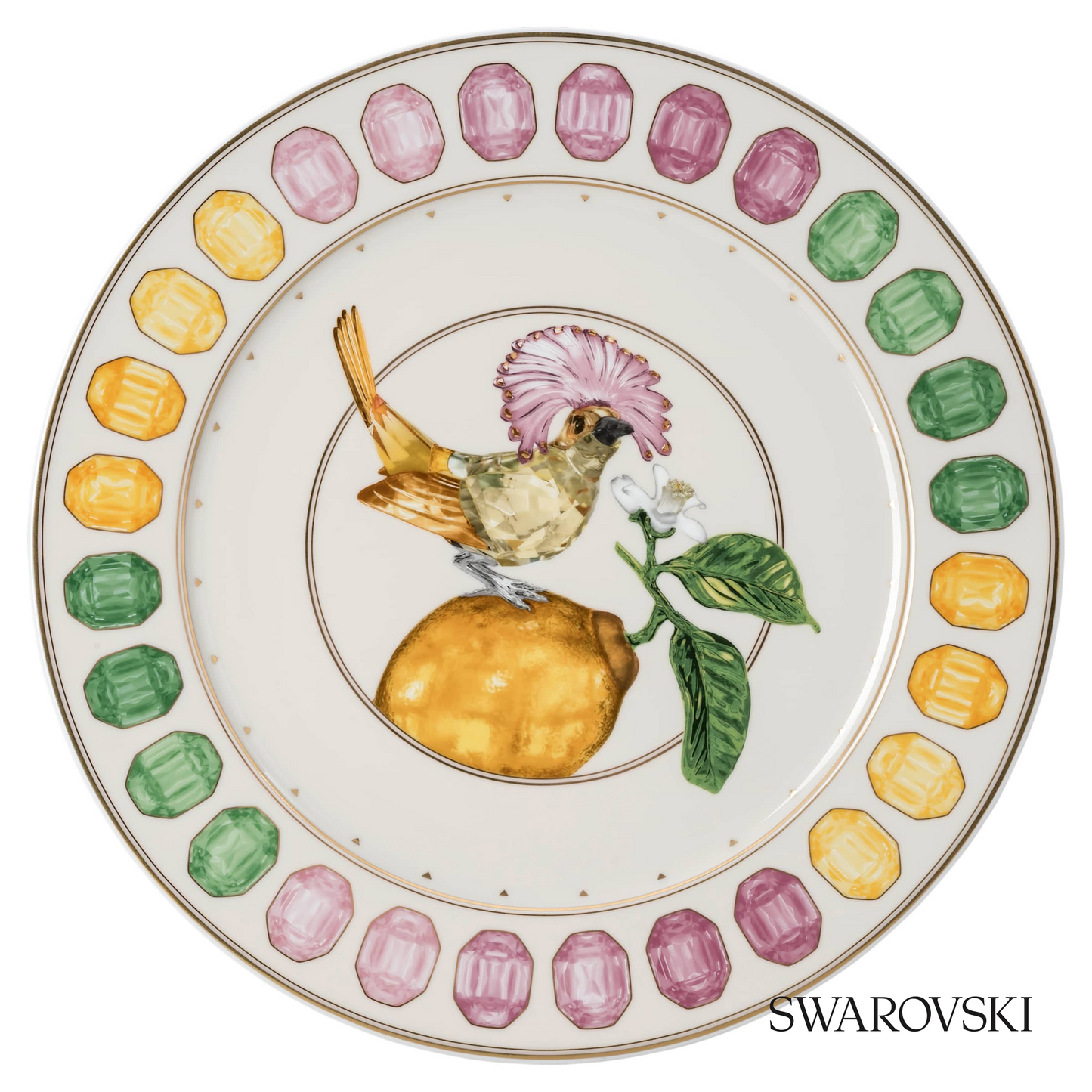 Swarovski Idyllia service plate, Crystal print – item 5735536