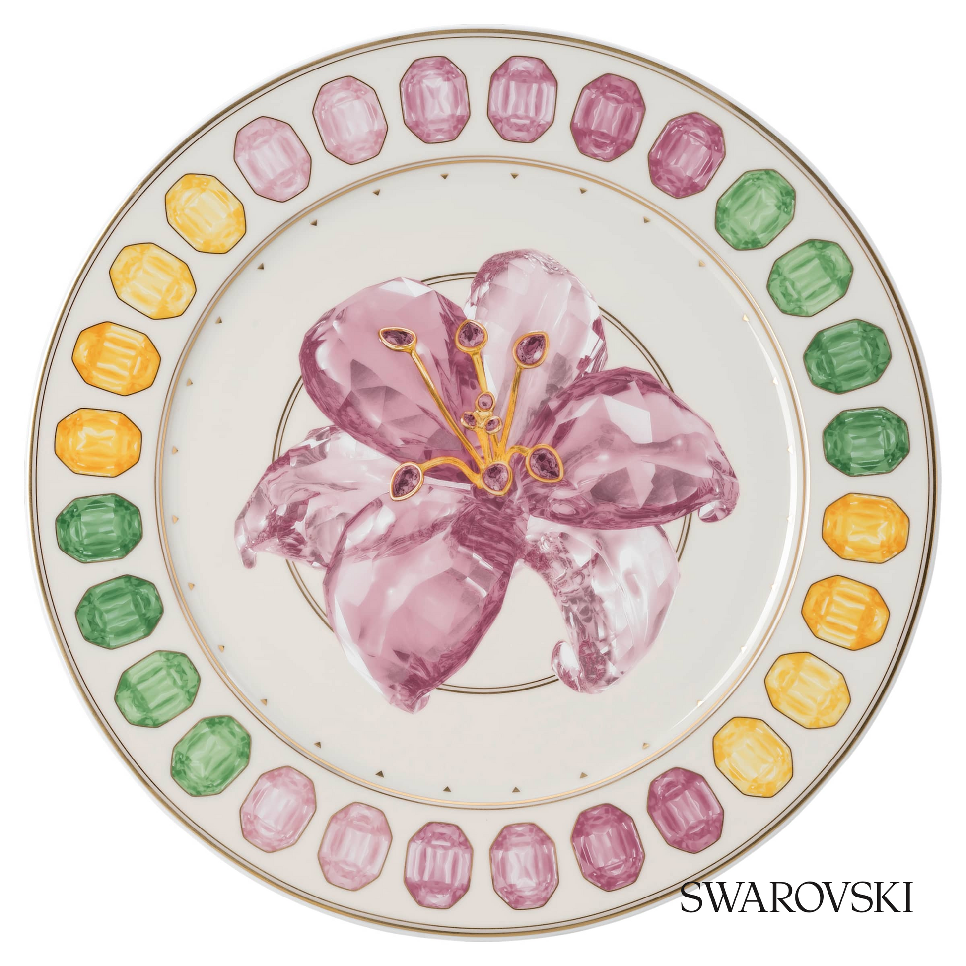 Swarovski Idyllia service plate, Crystal print – item 5735538