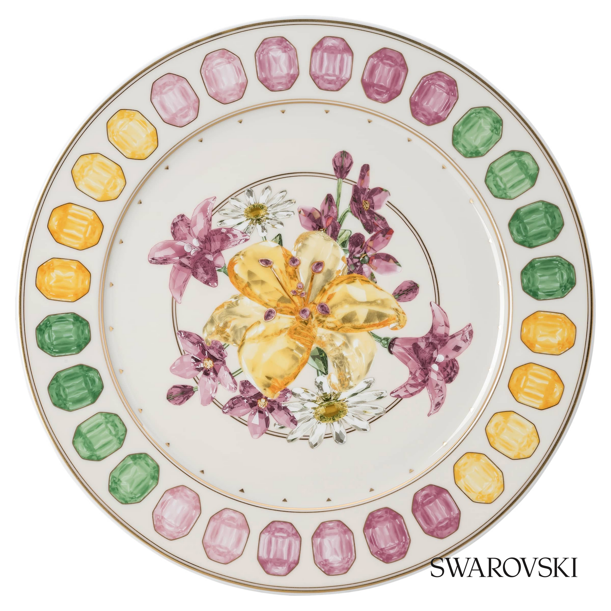 Swarovski Idyllia service plate, Crystal print – item 5735539