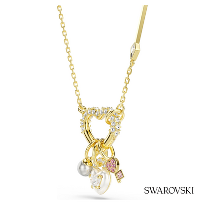 Swarovski Idyllia pendant, Mixed cuts, Heart, Key, Pink – item 5737290 image 3