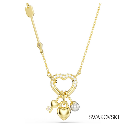 Swarovski Idyllia pendant, Mixed cuts, Heart, Key, Pink – item 5737290 image 5