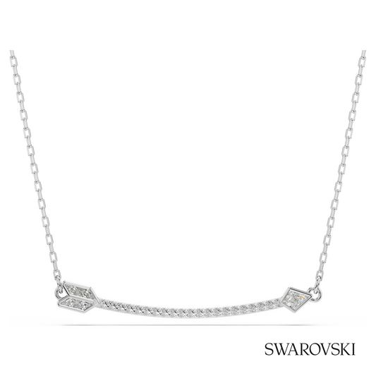 Idyllia pendant, Mixed cuts, Arrow, White, Rhodium plated – item 5737293