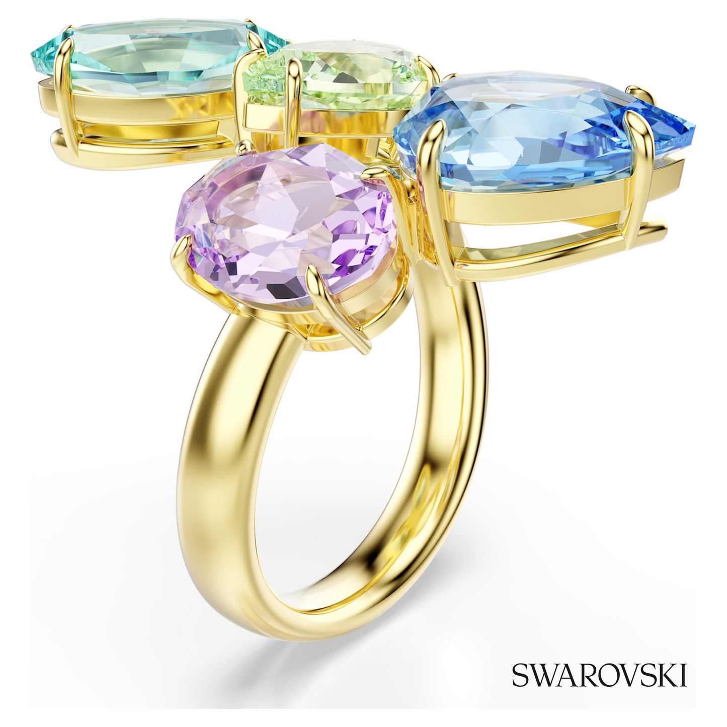 Swarovski Gema cocktail ring, Mixed cuts, Multicolored – item 5737448 image 2