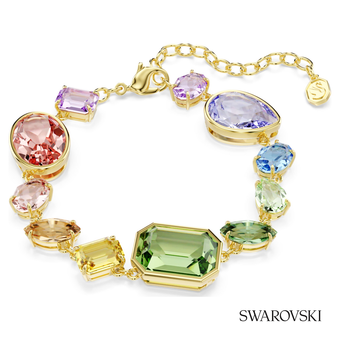 Swarovski Gema bracelet, Mixed cuts, Multicolored, 18K – item 5737453 image 5