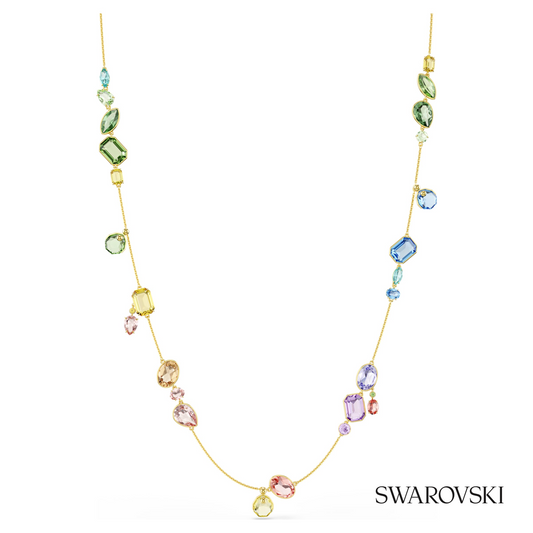 Gema strandage, Mixed cuts, Multicolored, 18K gold finish – item 5737457