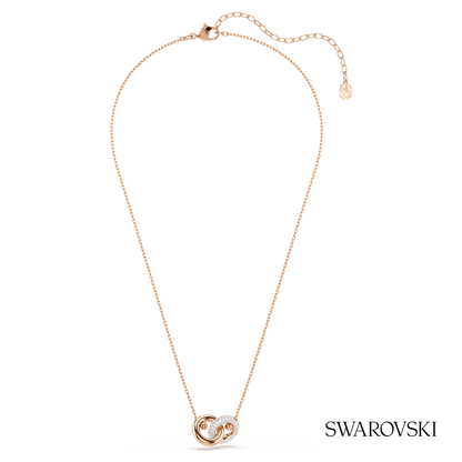 Swarovski Dextera pendant, Round cut, White, 18K rose gold – item 5738200 image 2