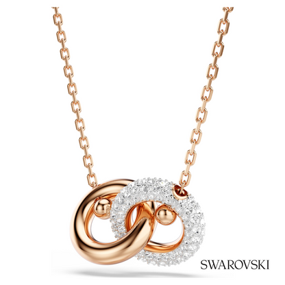 Swarovski Dextera pendant, Round cut, White, 18K rose gold – item 5738200 image 3