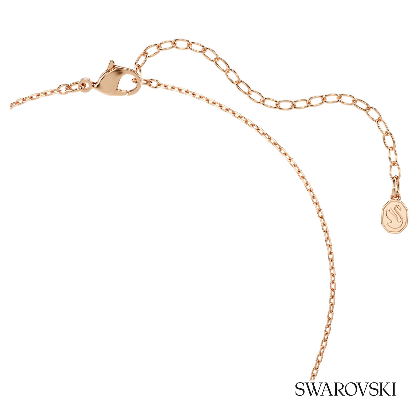 Swarovski Swan pendant, Mixed cuts, Swan, White, 18K rose – item 5738203 image 4