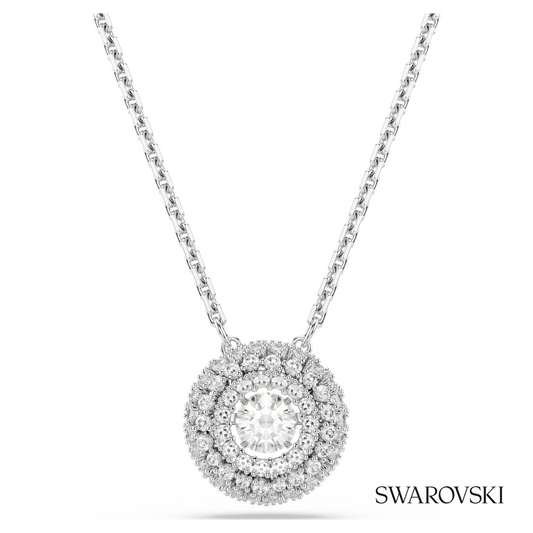 Sublima pendant, Round cut, White, Rhodium plated – item 5738246