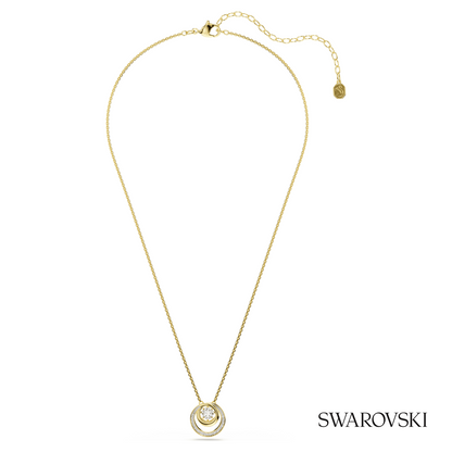 Hyperbola pendant, Round cut, White, 18K gold finish – item 5738248 – view 2