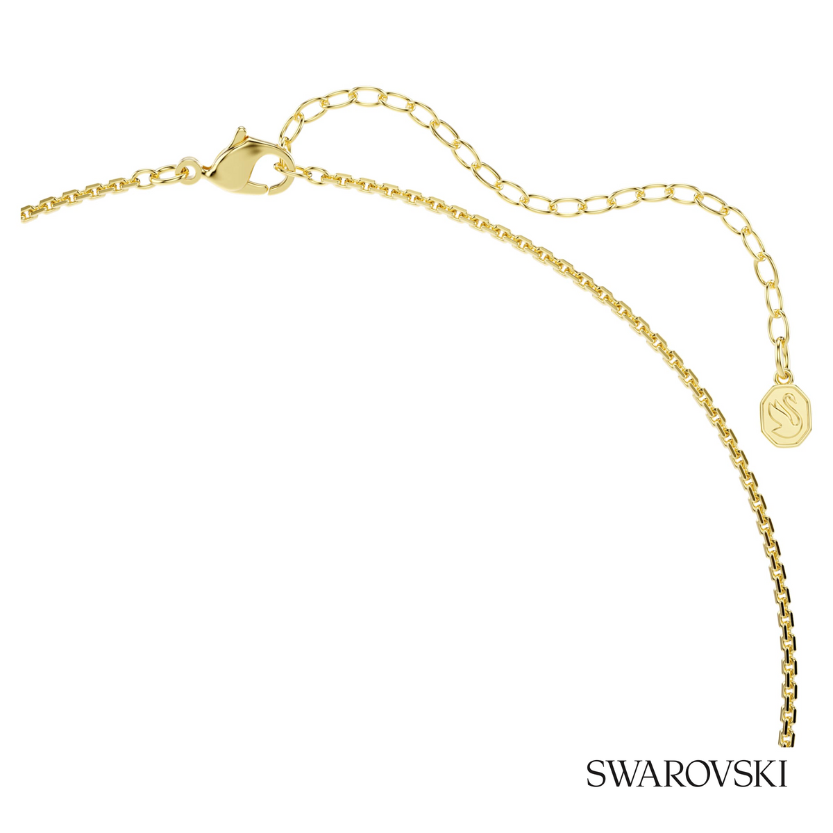 Hyperbola necklace, Round cut, White, 18K gold finish – item 5740410 – view 4