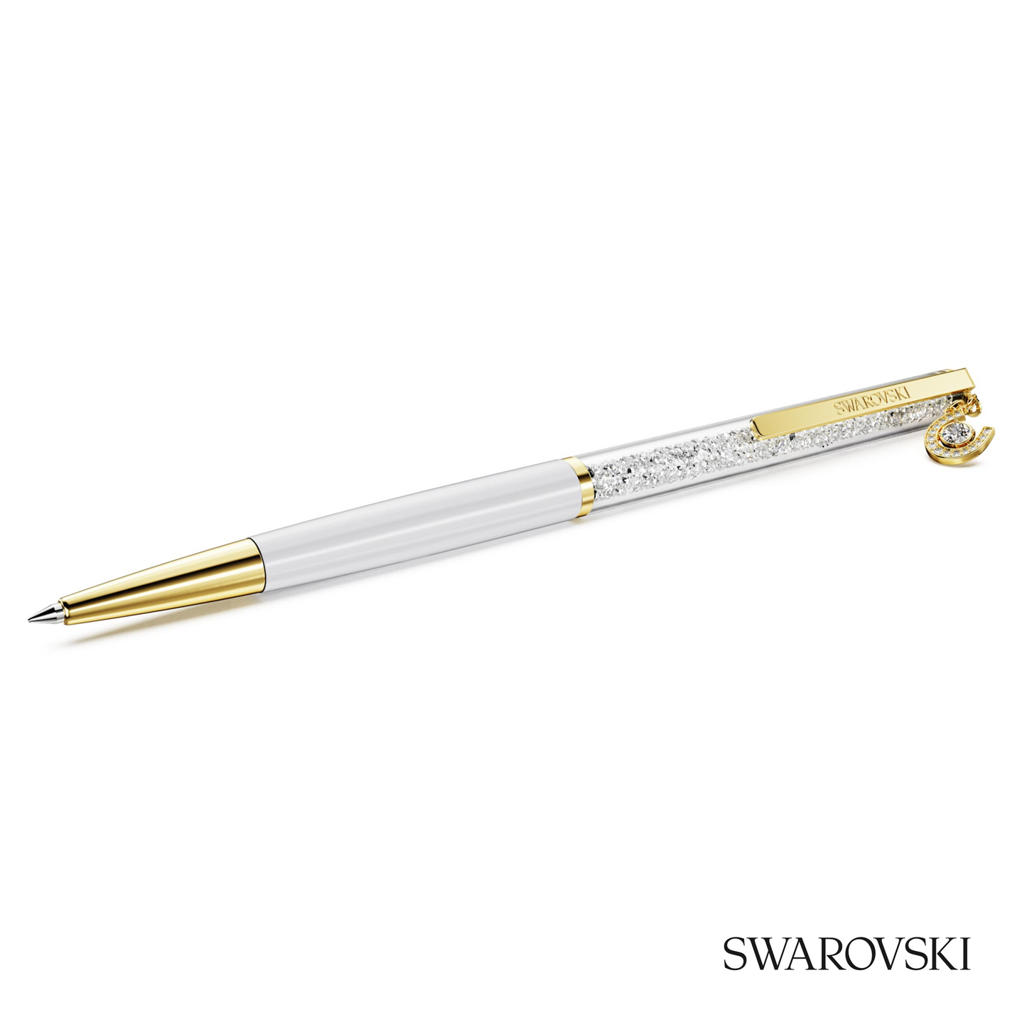 Swarovski Crystalline Ballpoint Pen, Horse Shoe, Crystals / Gold Tone Plated / Lacquered