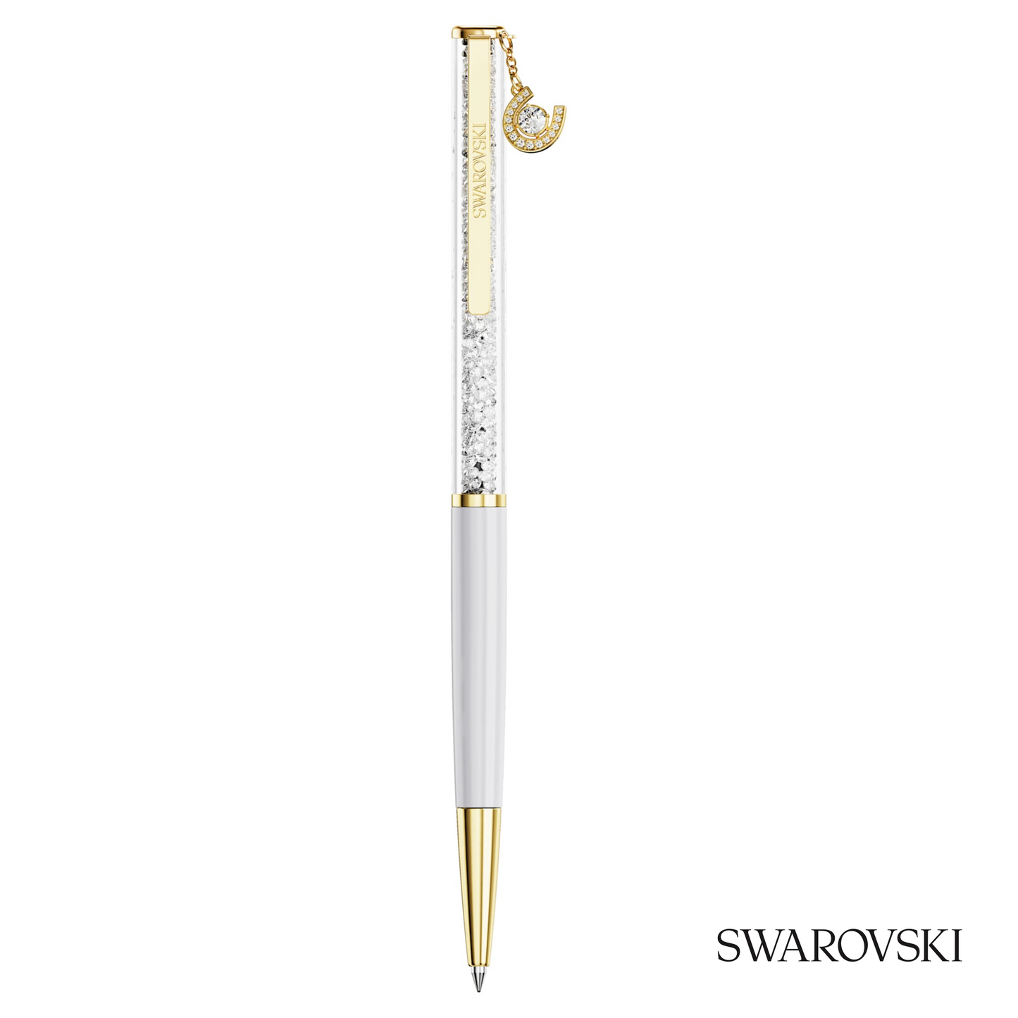 Swarovski Crystalline Ballpoint Pen, Horse Shoe, Crystals / Gold Tone Plated / Lacquered