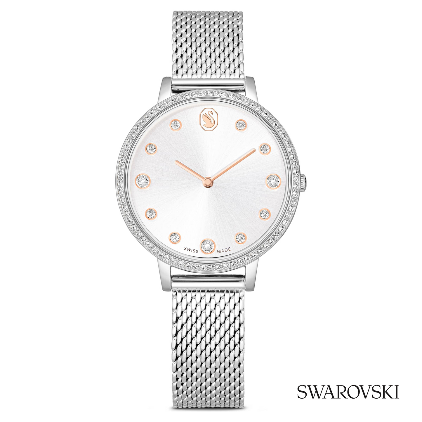 Clarica watch, Swiss Made, Metal bracelet