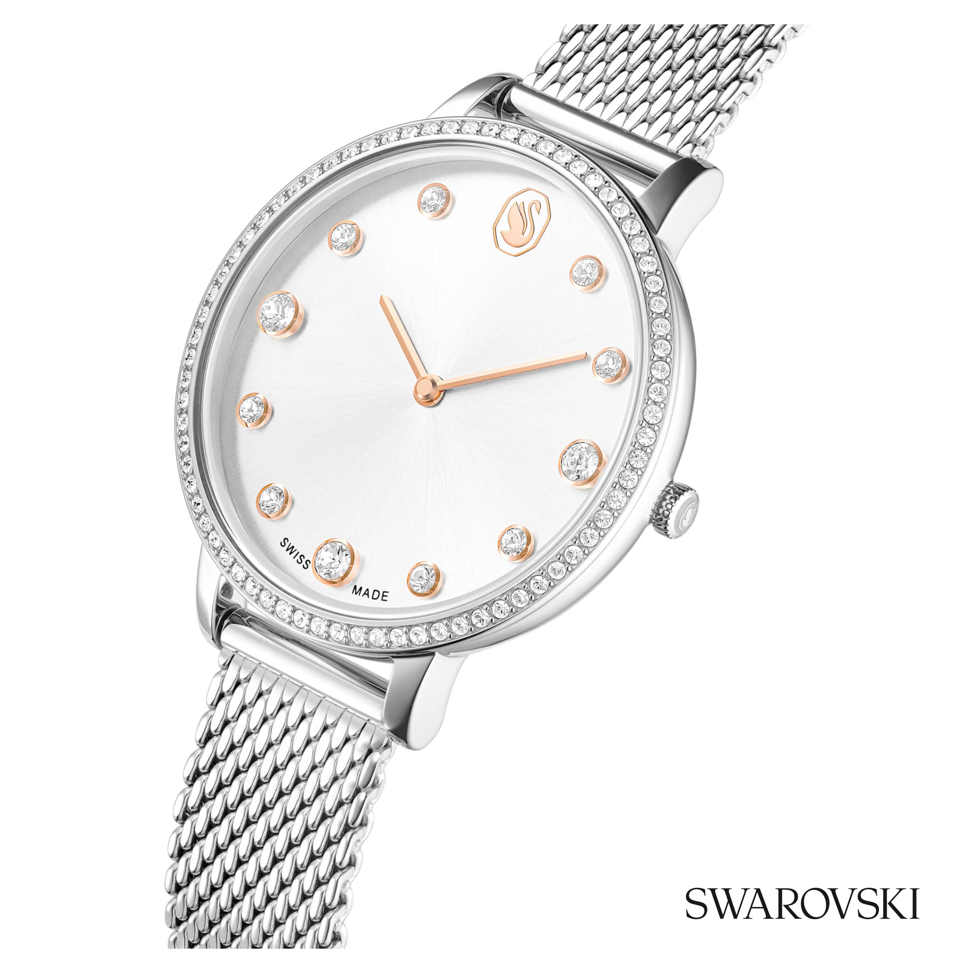 Clarica watch, Swiss Made, Metal bracelet