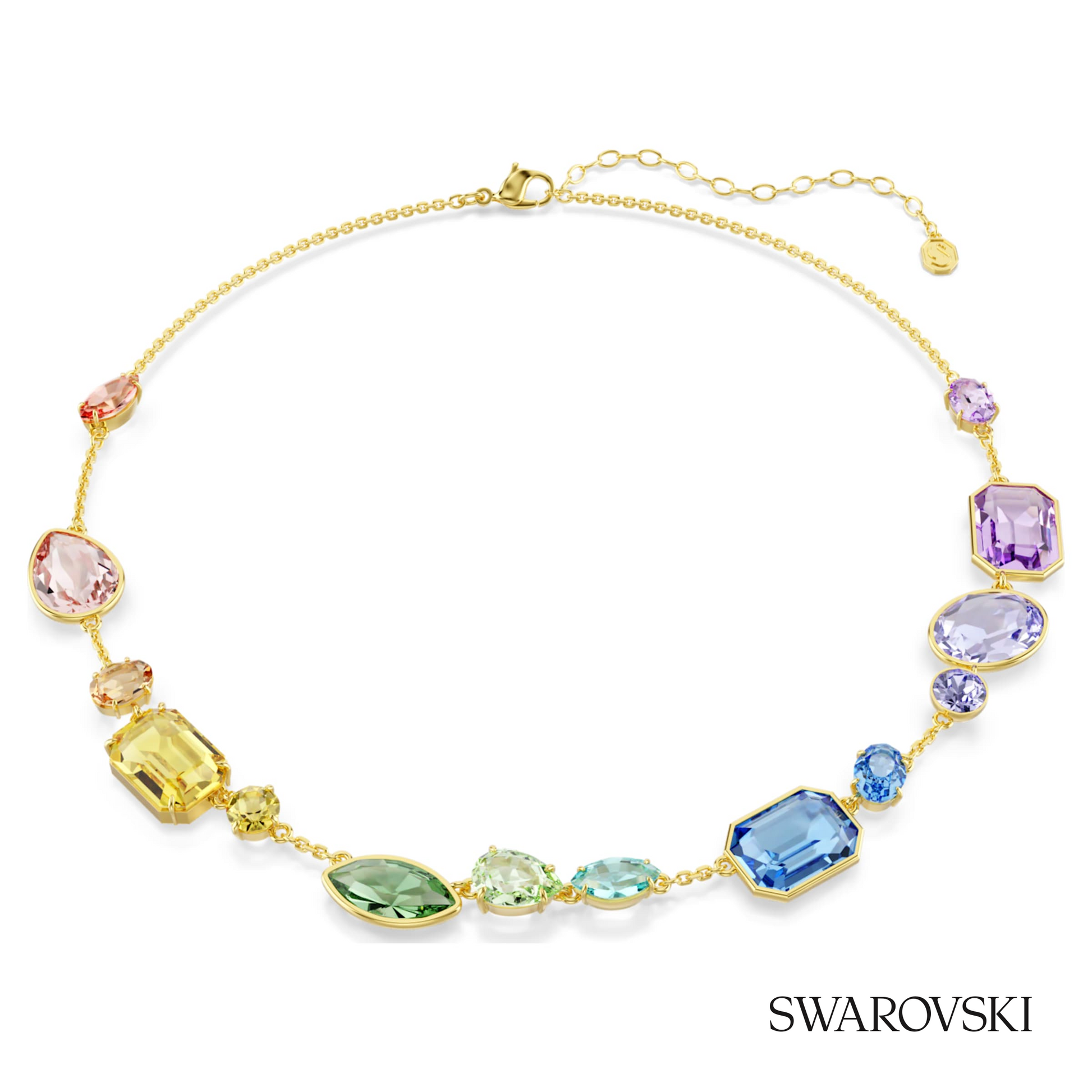 Swarovski Gema necklace, Mixed cuts, Multicolored, 18K – item 5741584 image 5