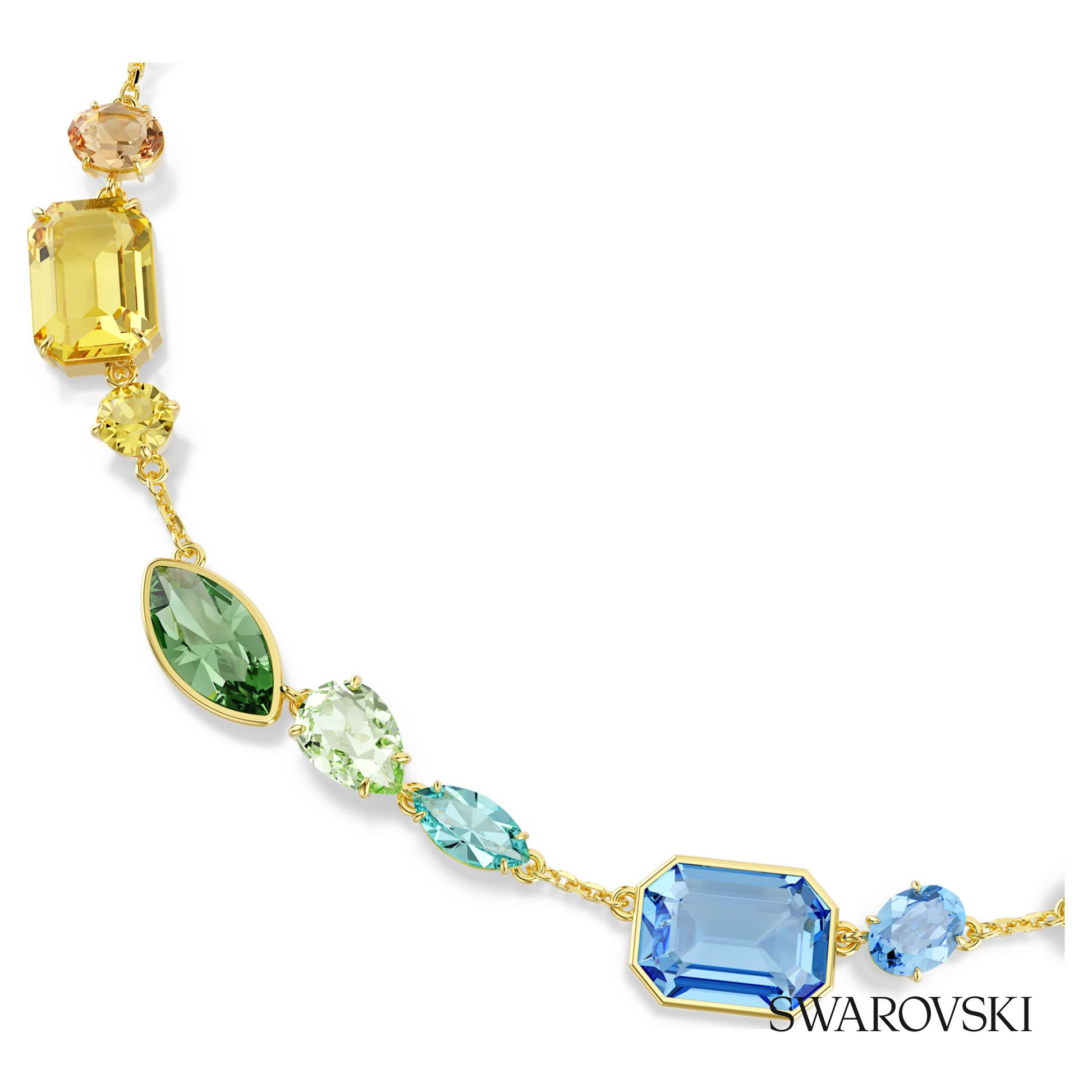 Swarovski Gema necklace, Mixed cuts, Multicolored, 18K – item 5741584 image 2