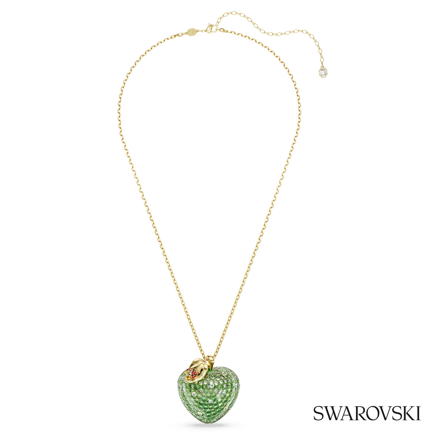 Swarovski Idyllia pendant, Mixed cuts, Apple, Green, 18K – item 5742675 image 2