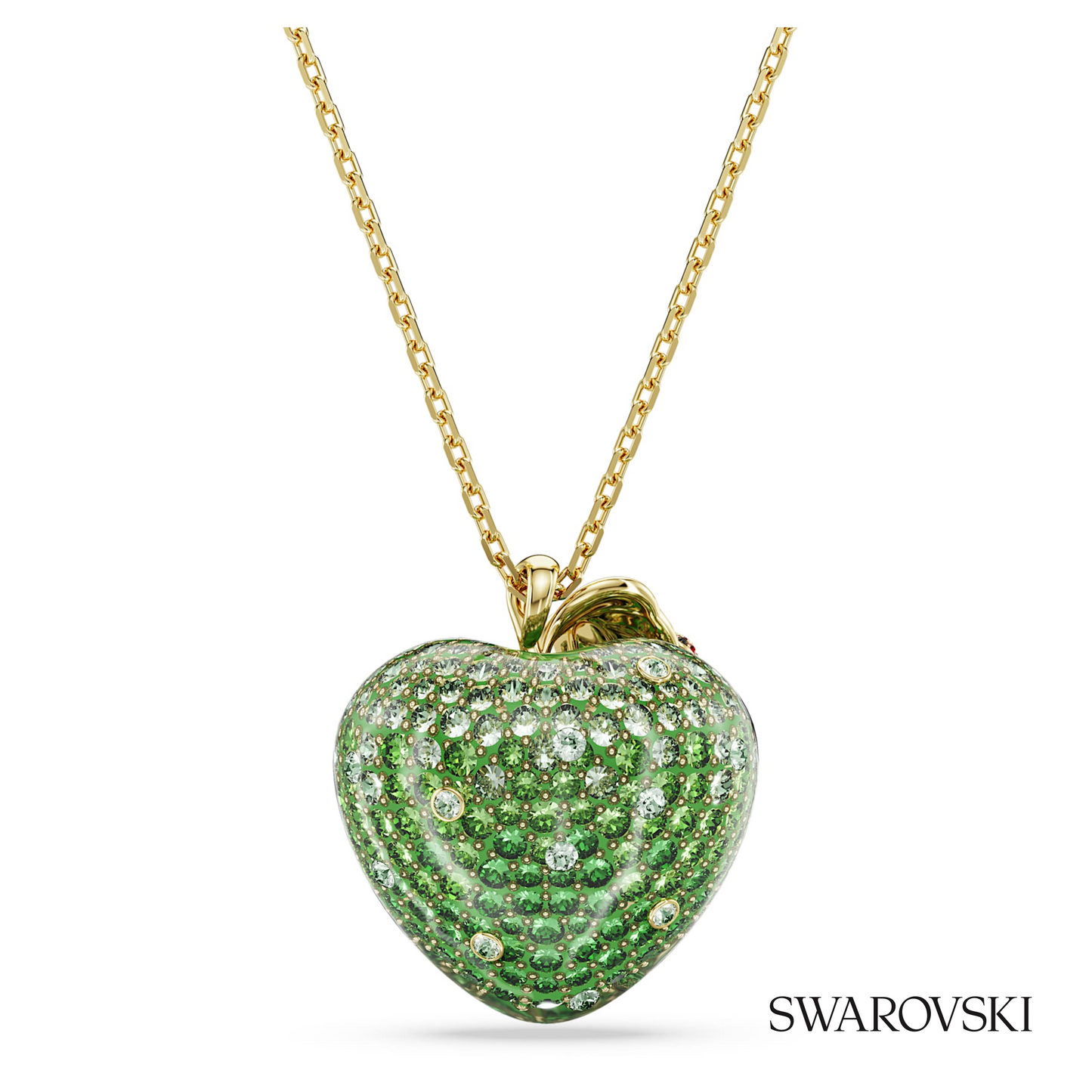 Swarovski Idyllia pendant, Mixed cuts, Apple, Green, 18K – item 5742675 image 4
