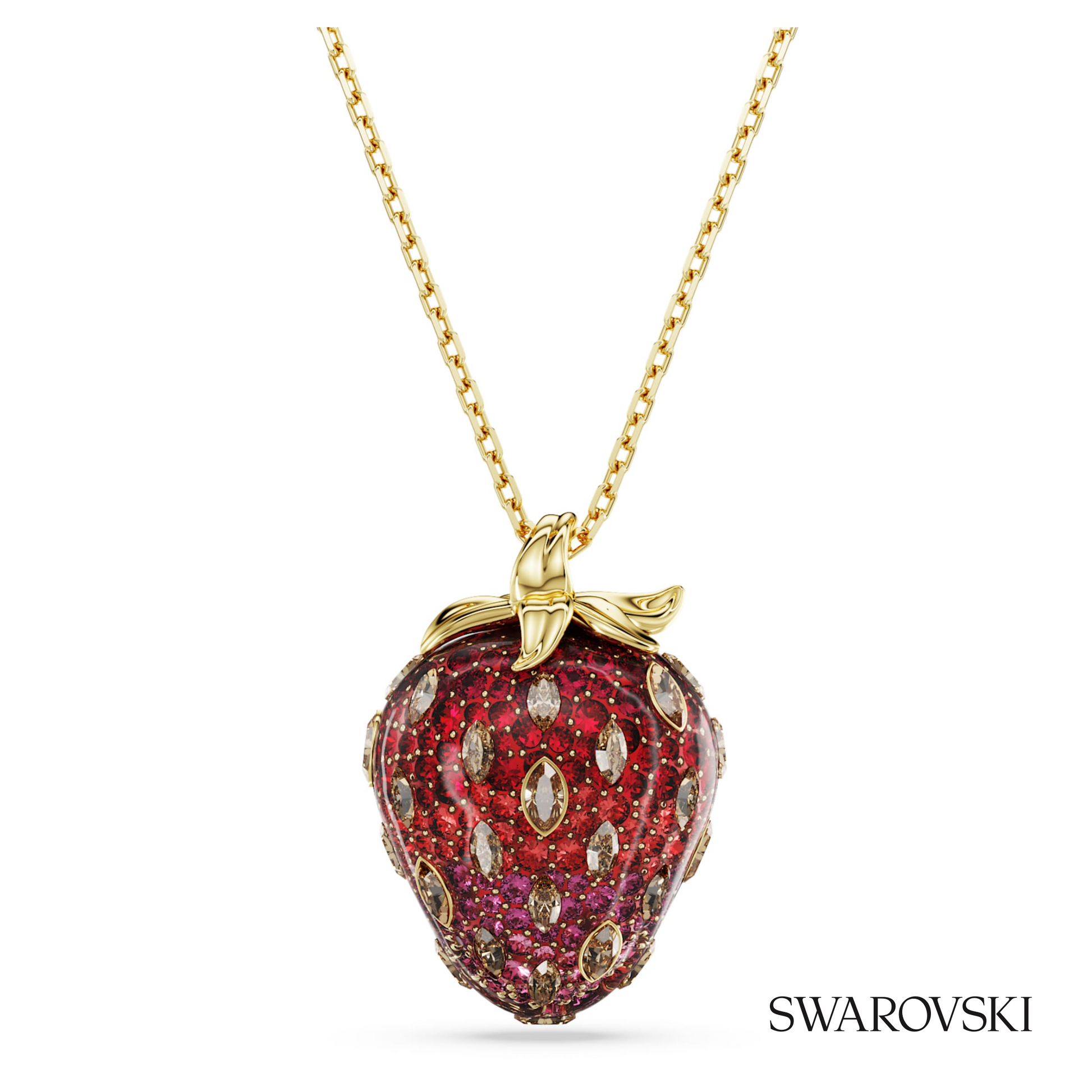 Swarovski Idyllia pendant, Mixed cuts, Strawberry, Red – item 5742676 image 5