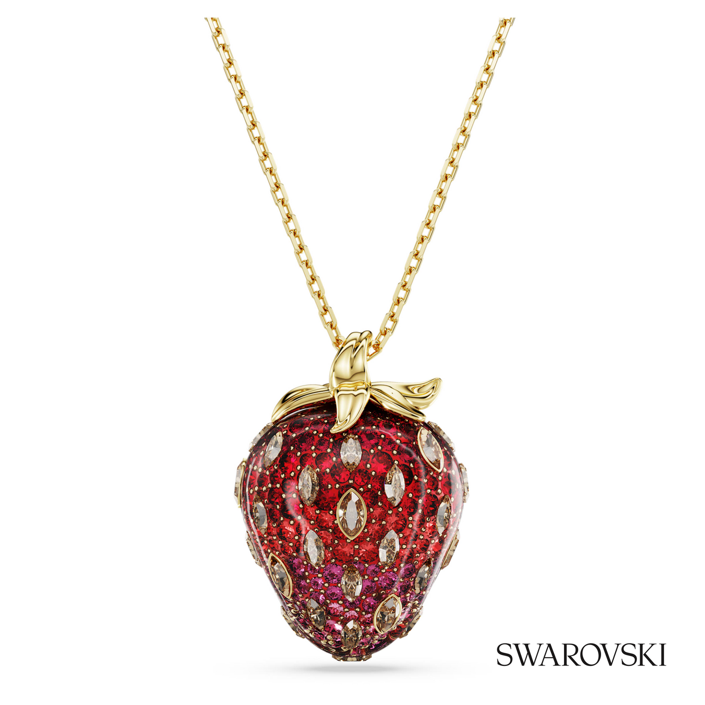 Swarovski Idyllia pendant, Mixed cuts, Strawberry, Red – item 5742676