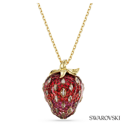 Swarovski Idyllia pendant, Mixed cuts, Strawberry, Red – item 5742676