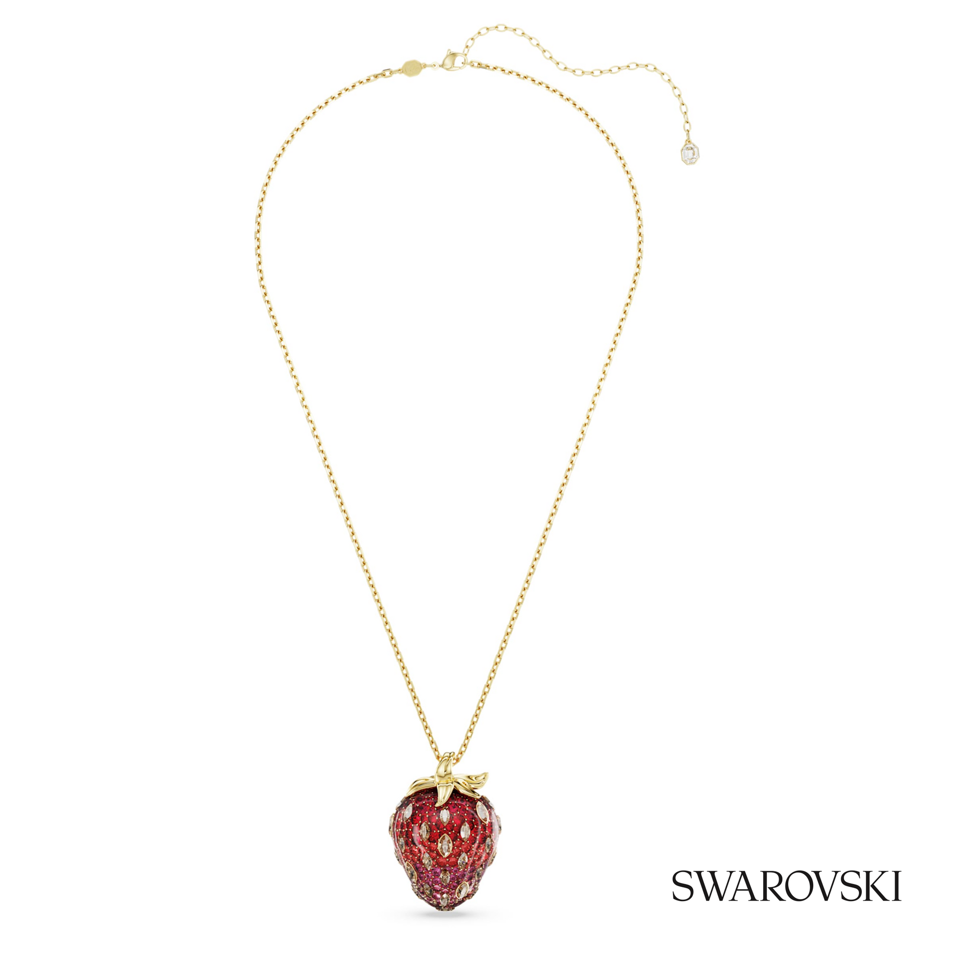 Swarovski Idyllia pendant, Mixed cuts, Strawberry, Red – item 5742676 image 2