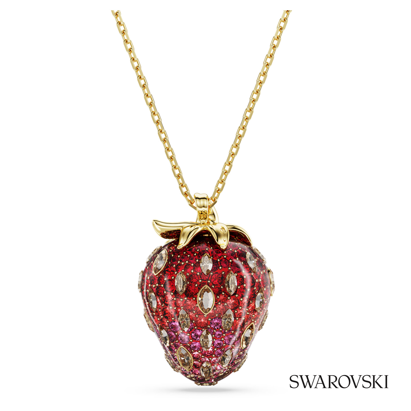 Swarovski Idyllia pendant, Mixed cuts, Strawberry, Red – item 5742676 image 4