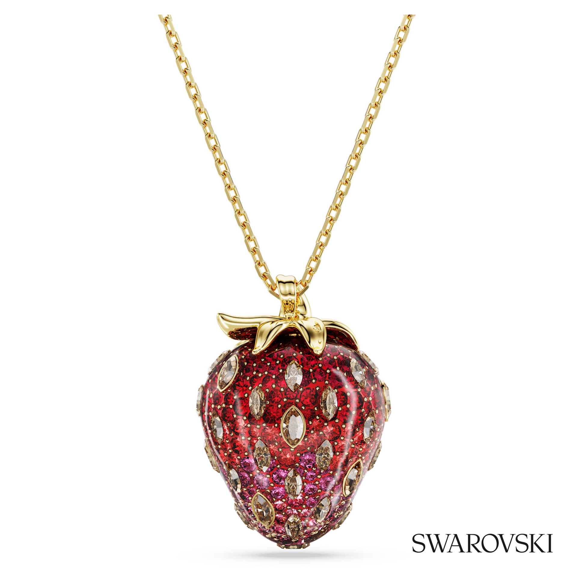 Swarovski Idyllia pendant, Mixed cuts, Strawberry, Red – item 5742676 image 4