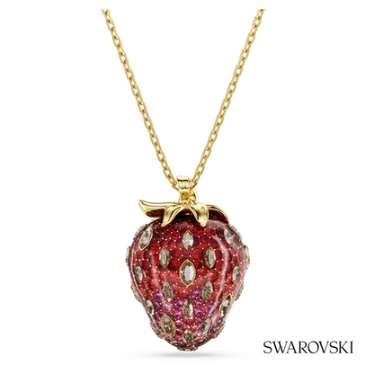 Swarovski Idyllia pendant, Mixed cuts, Strawberry, Red – item 5742676 image 4