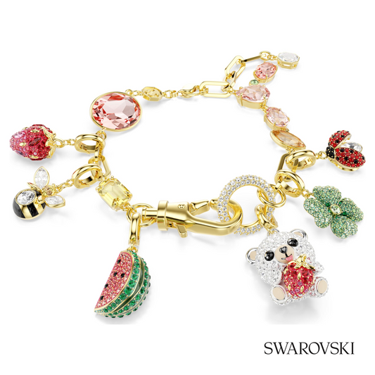 Idyllia bracelet, Mixed cuts, Mixed motifs, Multicolored, 18K gold finish – item 5742683