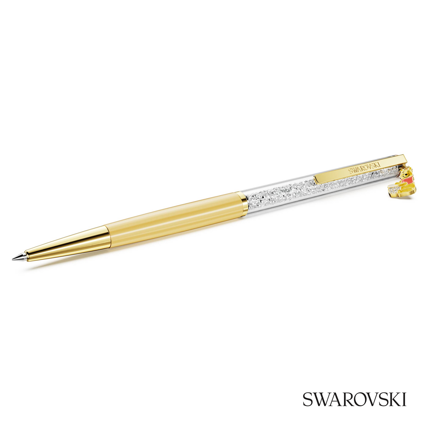 Swarovski Crystalline Ballpoint Pen, Winnie The Pooh, Crystals / Gold Tone Plated / Lacquered