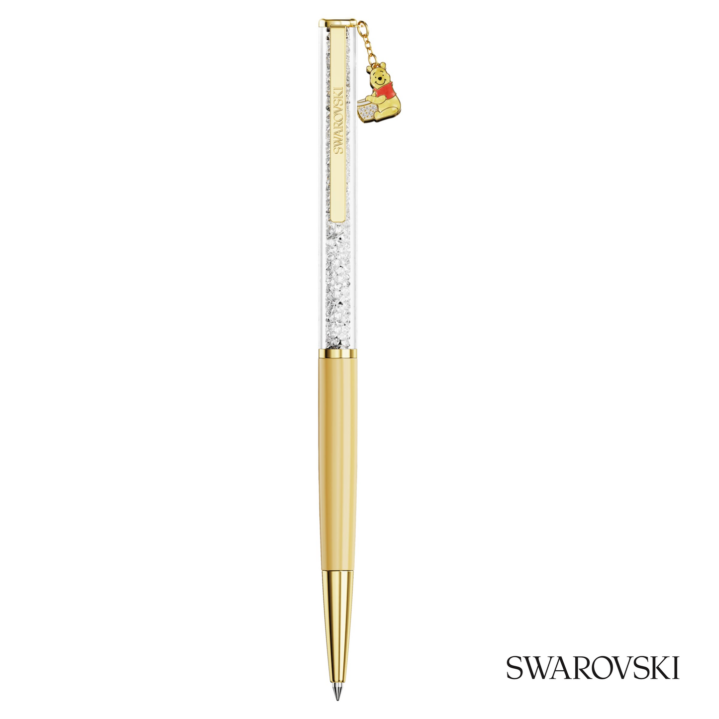 Swarovski Crystalline Ballpoint Pen, Winnie The Pooh, Crystals / Gold Tone Plated / Lacquered